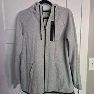 Dip Gray Hoodie with Black Accents
